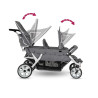 Poussette 6 places cabrio