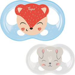 2 sucettes soft touch silicone taille 0-6m physiologique