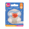 2 sucettes soft touch silicone taille 0-6m physiologique