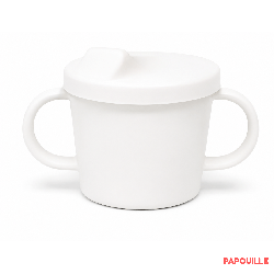 Tasse apprentissage blanche écologique