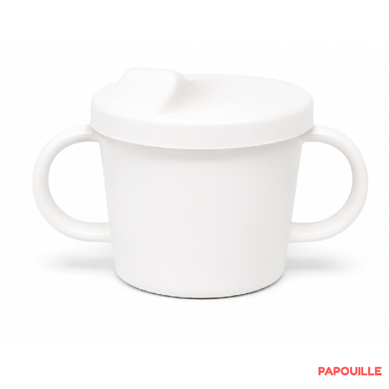 Tasse apprentissage blanche écologique