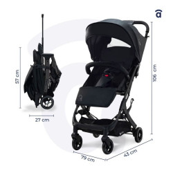 Poussette 1 place - adaptée comme bagage cabine - jusqu'à 22 Kg