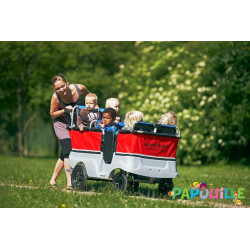 Poussette chariot bus tortue kiddy 6 places