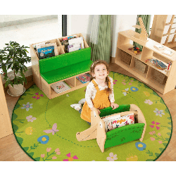 Round Flower Meadow Rug