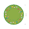 Round Flower Meadow Rug