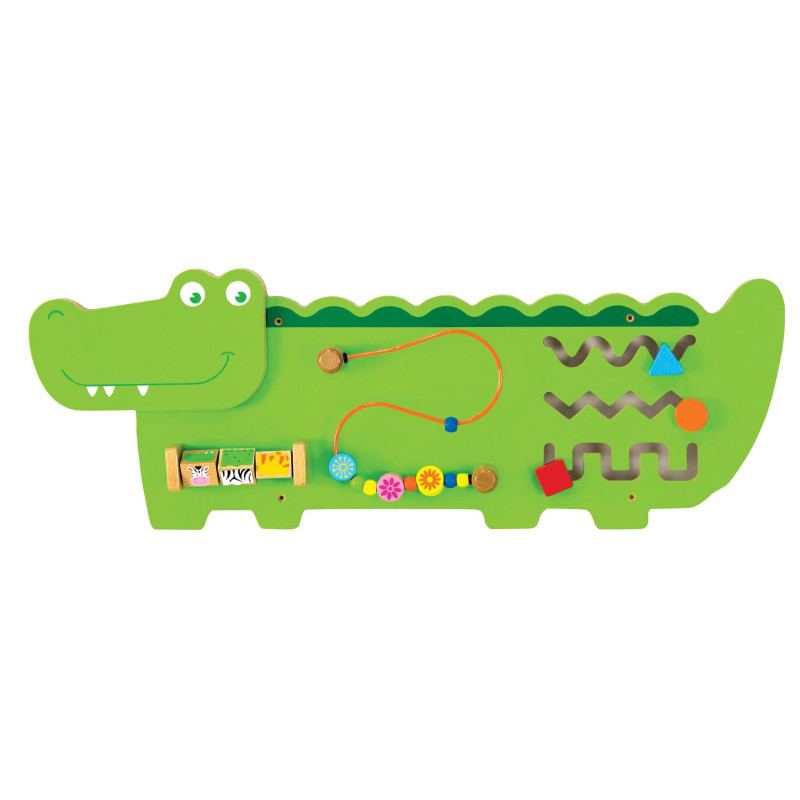 Tableau d'activité murale enfant crocodile