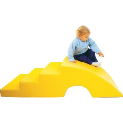 Module dôme à marches en mousse pvc h. 36 cm jaune