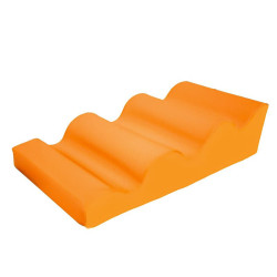 Module 4 vagues douce en mousse pvc h.30cm 90 x 60 jaune
