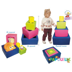 Module 4 cubes mousse en pvc