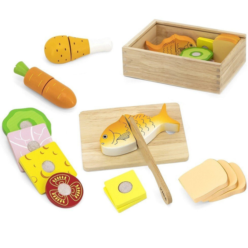 Aliments à découper en bois enfant