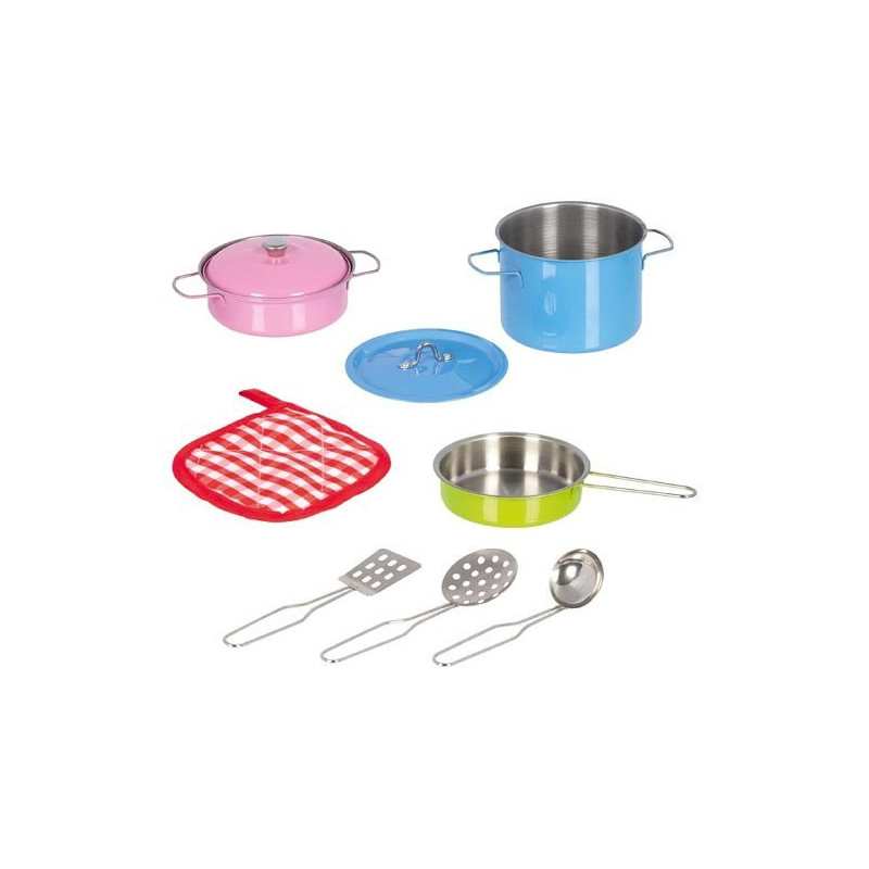Set de cuisine coloré, 9 éléments
