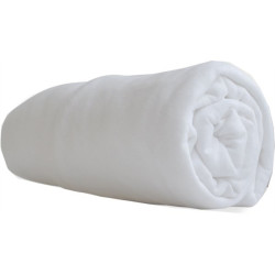 Drap housse jersey 50x100cm blanc