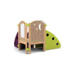 Structure 1er pas en angle vert prune