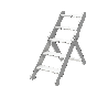 Escalier pliable en bois pour plan de change enfant