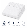 Drap housses polycoton jersey blanc 60 x 120 cm