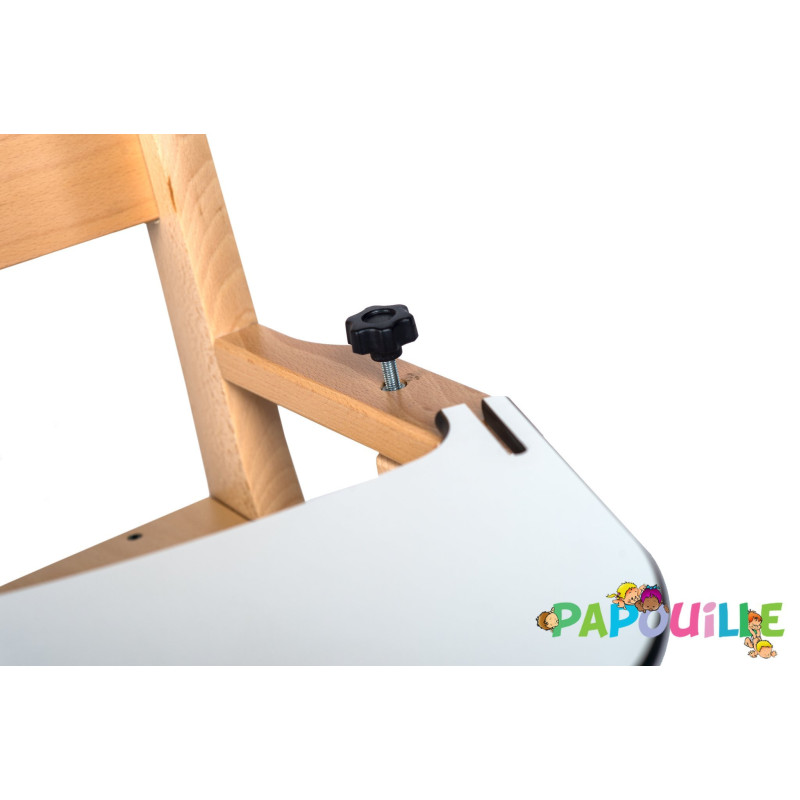 Tablette de remplacement pour fauteuil bébé repas en bois