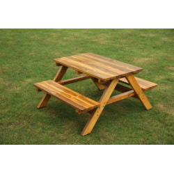 Table de pique-nique extérieur bois enfant