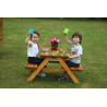 Table de pique-nique extérieur bois enfant