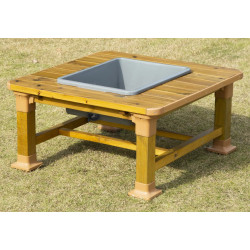 Table d'extérieur sable et eau, carrée