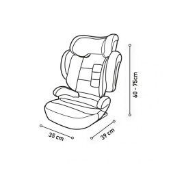 Siège auto isofix - 100 cm à 150 cm - GP 2/3 - R129