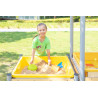 Mobile Mud Table with sloping Roof