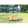 Mobile Mud Table with sloping Roof
