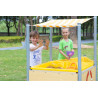 Mobile Mud Table with sloping Roof