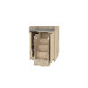 Meuble à langer avec escalier et tapis