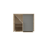 Meuble à langer avec escalier et porte