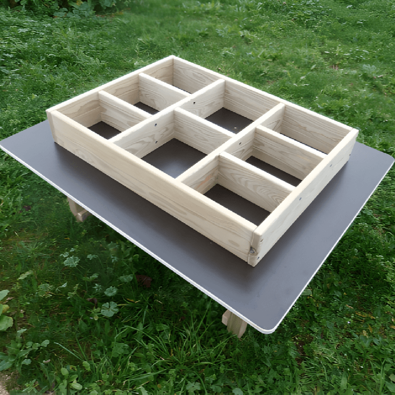 Carré potager en bois