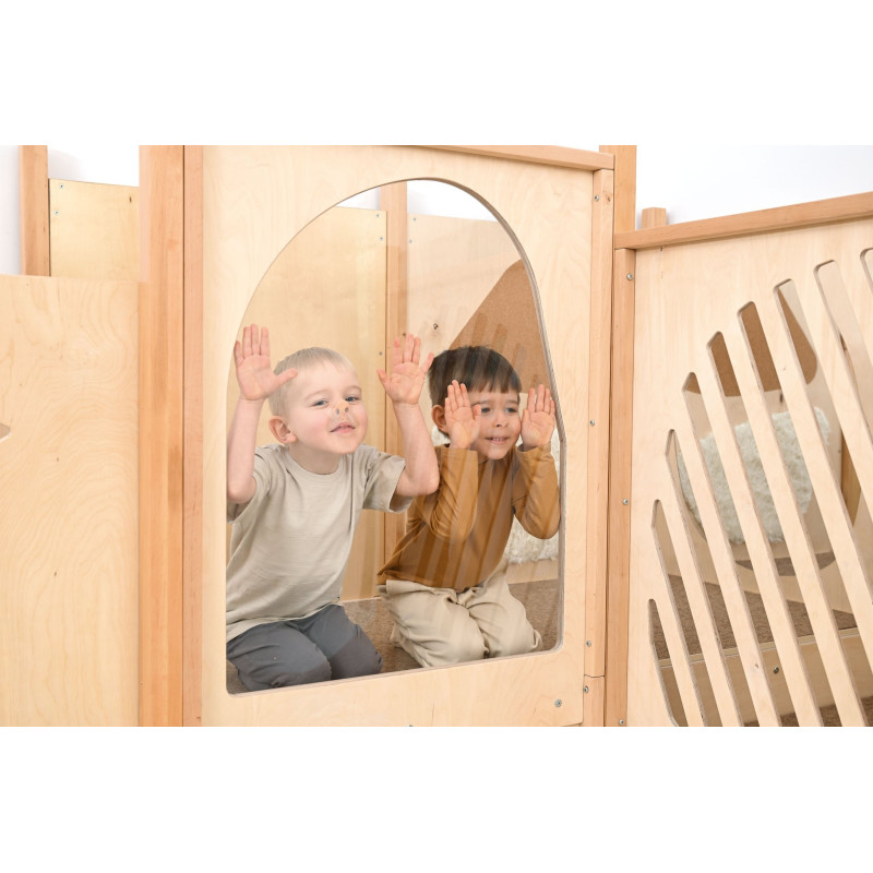 Structure de motricité toboggan - éléments sensoriels