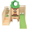 Structure de motricité toboggan - dans les bois