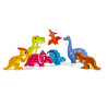 Puzzle à encastrer en bois 3d les dinosaures 7 pcs ( pour les enfants de 2 ans et plus )
