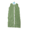 Turbulette microfibre sans manche 48 x 90cm vert reglable