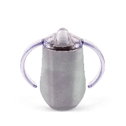 Tasses à anses INOX 30 cl avec couvercle a bec fixe