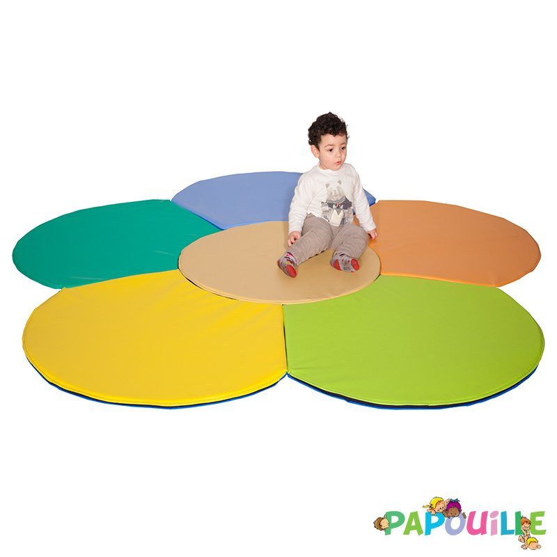 Tapis motricité libre pétales 240x240x2cm