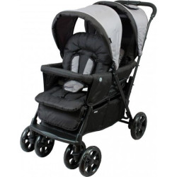 Poussette double bébé légère compacte