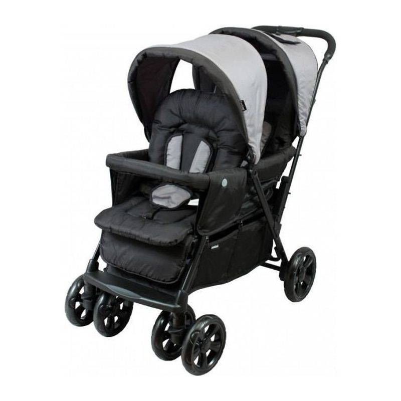 Poussette double bébé légère compacte