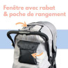 Poussette double bébé légère compacte