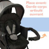 Poussette double bébé légère compacte