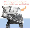 Poussette double bébé légère compacte