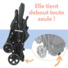 Poussette double bébé légère compacte