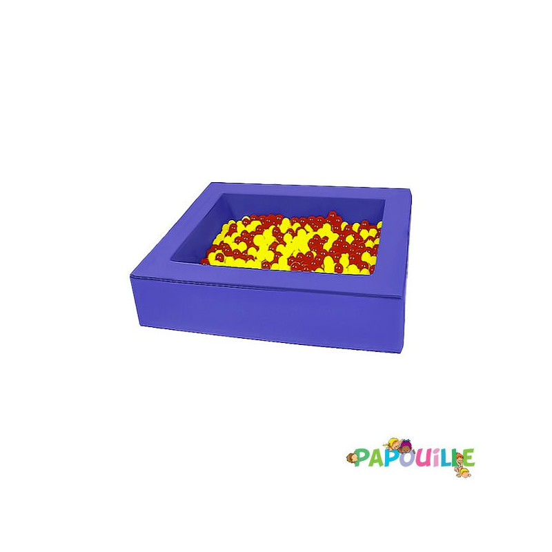Piscine à balles en mousse revêtement pvc 140 x 140 cm