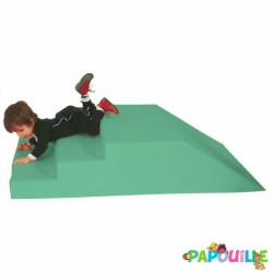 Module escalier toboggan 3 marches en mousse pvc h.30cm malouine