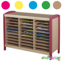 Meuble dessins 30 cas. Framboise wkc