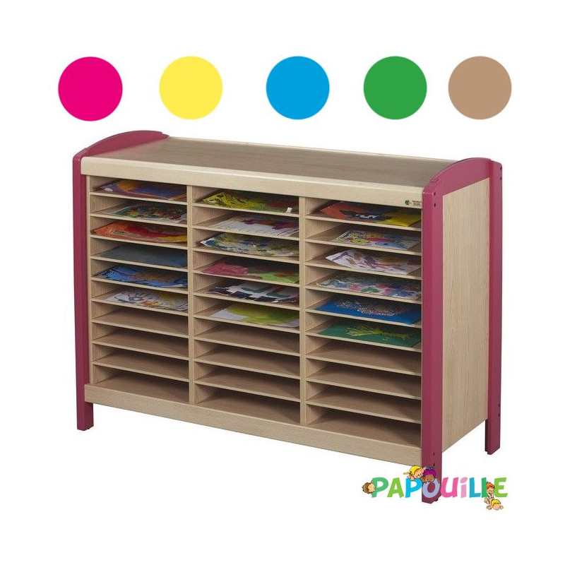 Meuble dessins 30 cas. Framboise wkc