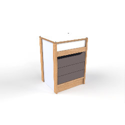Meuble de rangement de cuisine pour enfants - Naturel