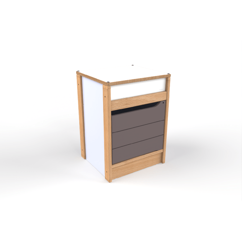 Meuble de rangement de cuisine pour enfants - Naturel