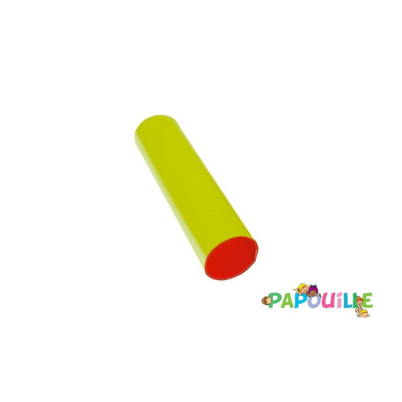 Module cylindre bicolore en mousse pvc diam. 15 cm x l. 60 cm groix jaune