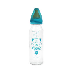 Biberon en verre 240ml avec tétine nn ciel
